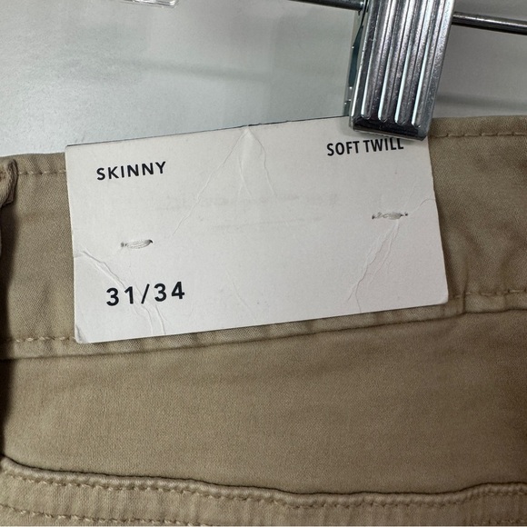 American Eagle NEW WITH TAGS Men's Soft Twill Skinny Khaki Pants Size 31 X 34 - Picture 5 of 9